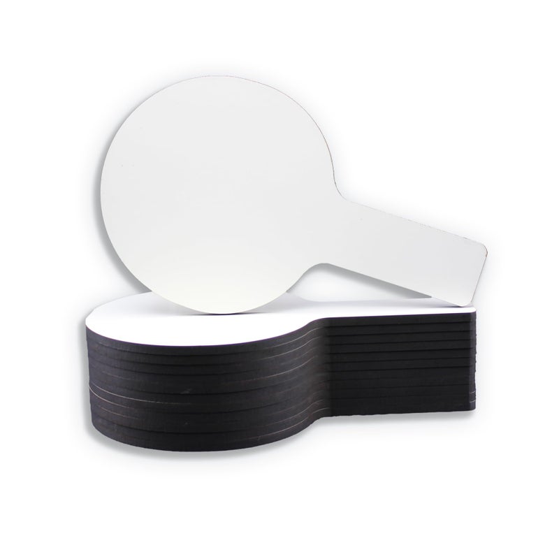 Flipside Products Mini Dry Erase Answer Paddle - Class(FLP10036), White, Pack of 12, 5 x 9 - Image 1